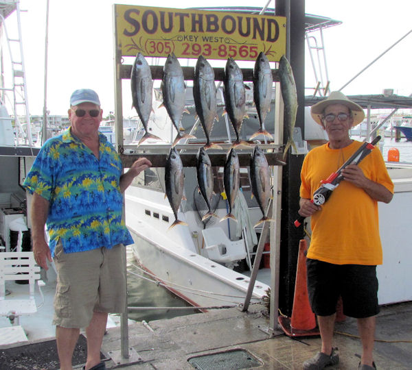 Black Fin Tuna caught in Key West fishing on charter boat Southbound