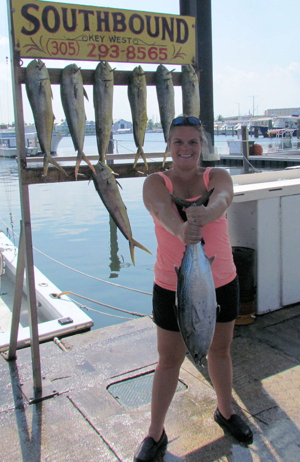 Big Bonito caught in Key West fishing on charter boat Southbound