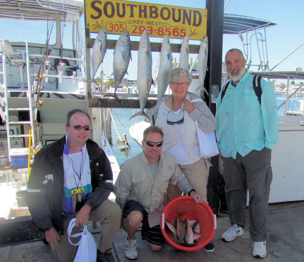 Snapper, Mackerel and bonito caught in Key West fishing on charter boat Southbound