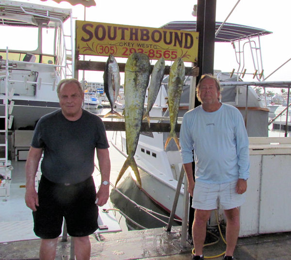 A Black Fin Tuna and some Nice Dolphin caught in Key West fishing on charter boat Southbound