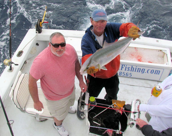 Amberjack caught and released in Key West fishing on charter boat Southbound