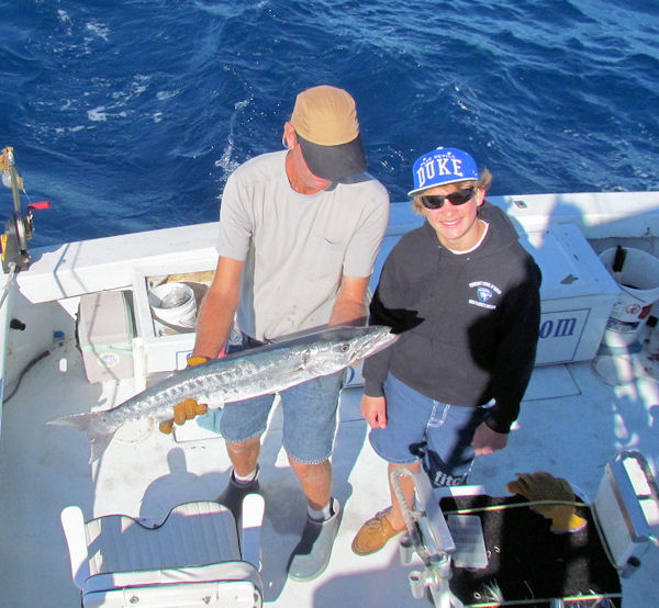 Big Barracuda caught fishing Key West on Charter boat Southbound