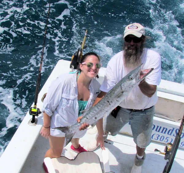 Big Barracuda caught in Key West Fishing on Charter Boat Southboun