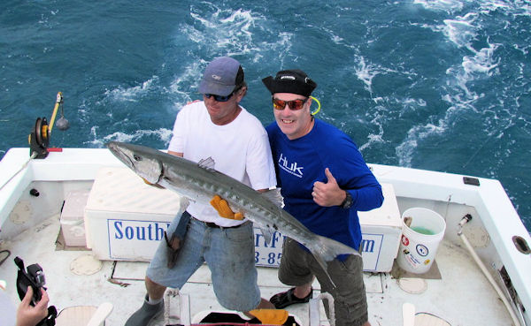 Big Barracuda caught  and released in Key West fishing on charter boat Southbound