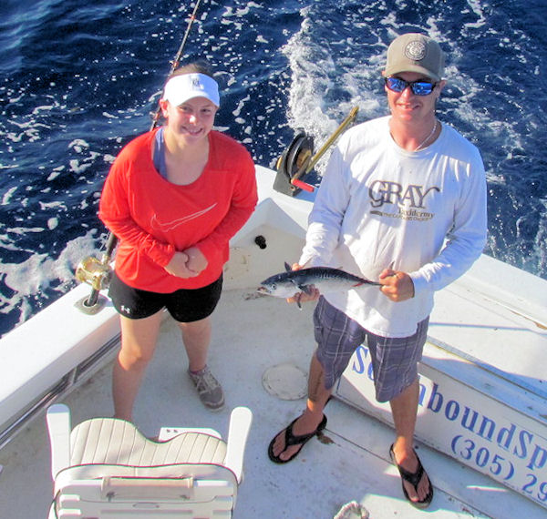 Bonito Caught and released in Key West fishing on Key West charter boat Southbound
