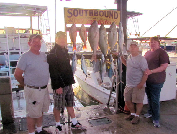 Reef fish caught in Key West fishing on charter boat Southbound