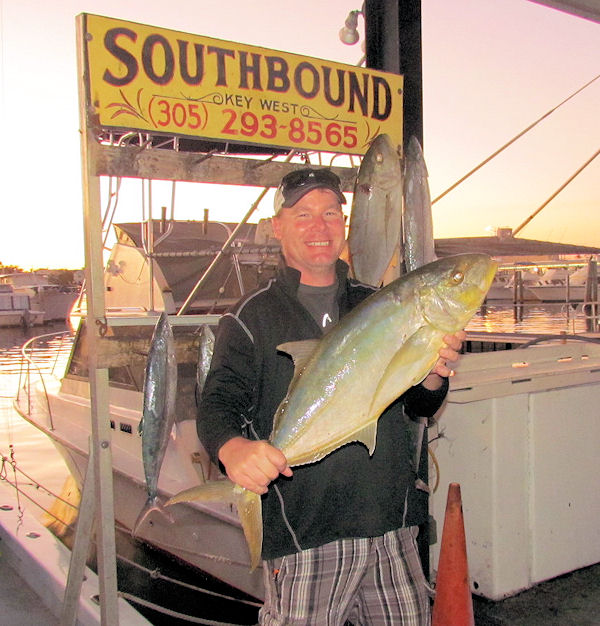 Large Yellow Jack caught in Key West fishing on Charter Boat Soutbhound