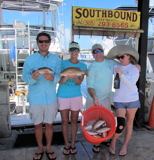 Tasty Snappers caught in Key West fishing on Charter Boat Southbound