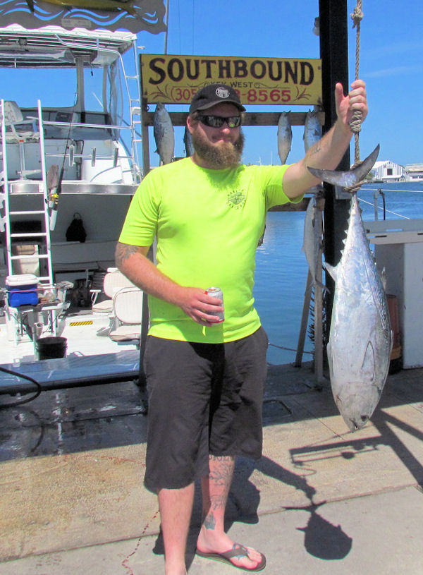 18 lb Bonito caught in Key West fishing on Key west charter boat Southbound