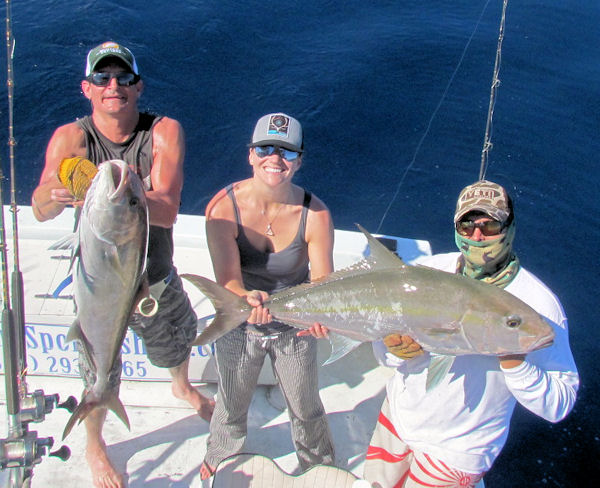 Amberjack Caught and released in Key West fishing on charter boat Southboun