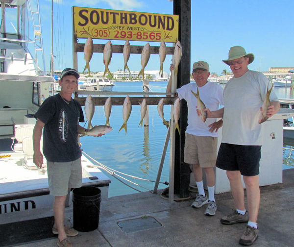 Yellow Tail snapper caught in Key West fishing on charter boat Southbound