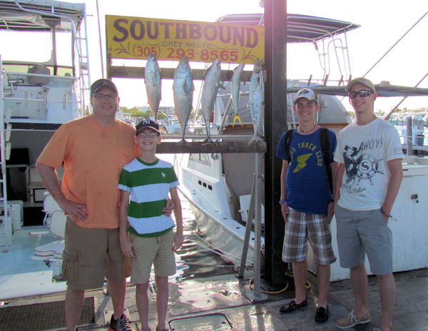 Bonitos caught on charterboat Southbound while fishing Key West