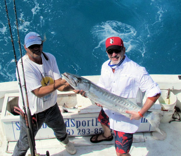 Barracuda caught and released in Key West fishing on charter boat Southbound