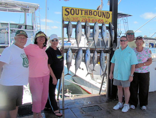 Black Fin Tuna  and Bonito caught in Key West fishing on charter boat Southbound