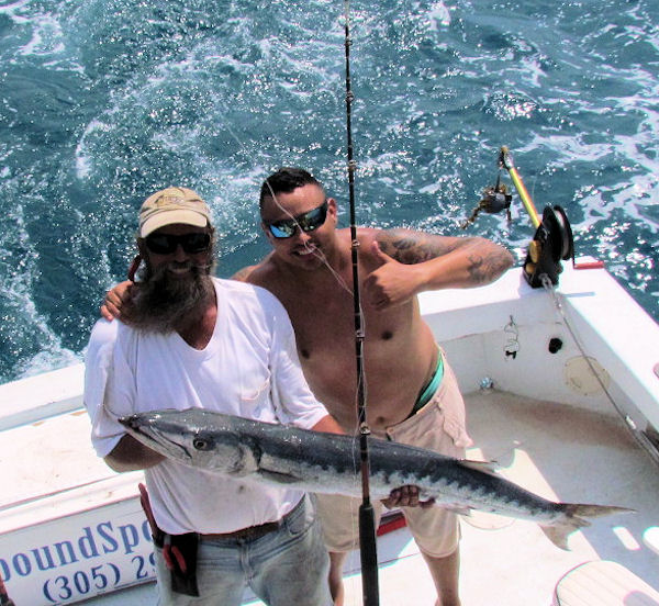 Barracuda caugth and released in Key West fishing on charter boat Southbound