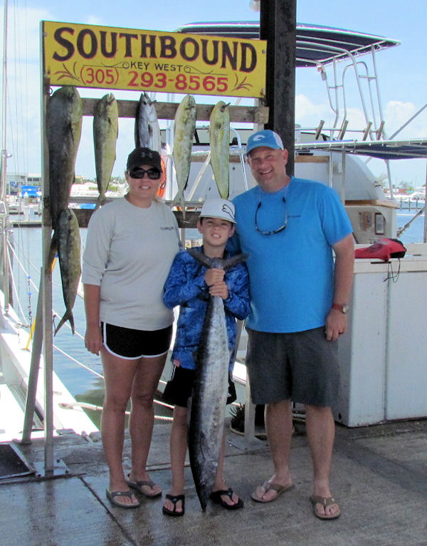 Nice Wahoo and some Dolphin in Key West fishing on Chareter Boat Southbound
