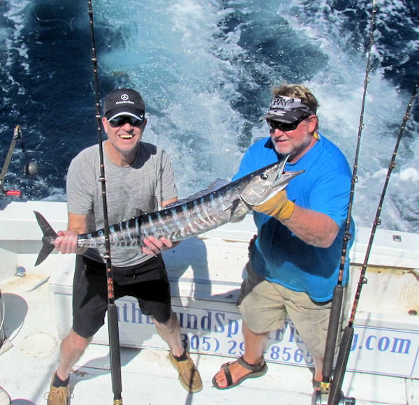 Wahoo caught in Key West fishing on Charter Boat Southbound