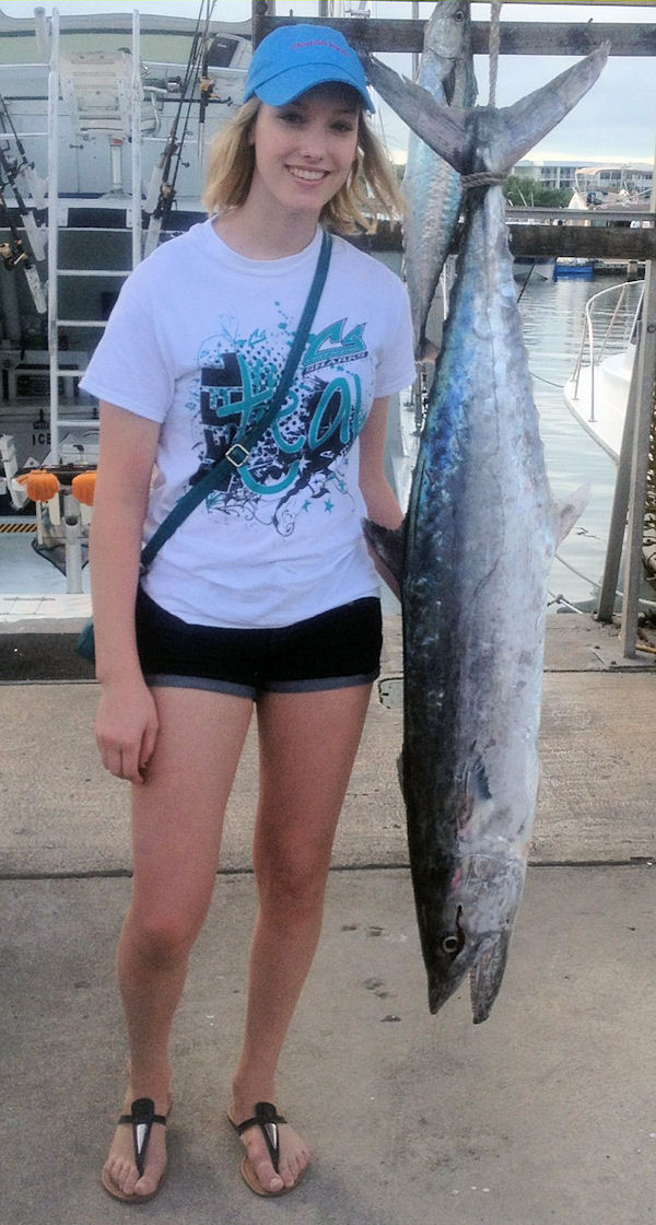39 lb Kingfish caugth in Key West fishing on charter boat Southbound