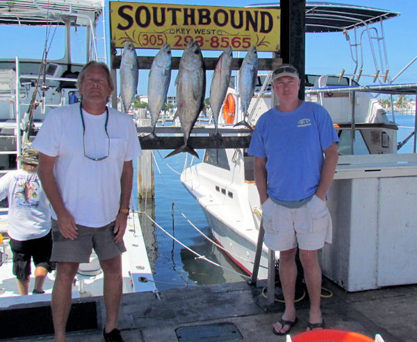 Black Fin Tuna and Bonito caught fishing Key West on Charter boat Southbound