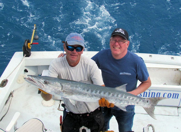 Barracuda Caught and Released in Key West fishing on charter boat Southbound
