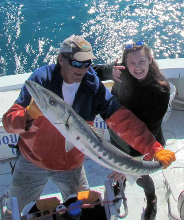 big Barracuda caught  and released in Key West fishing on charter boat Southbound