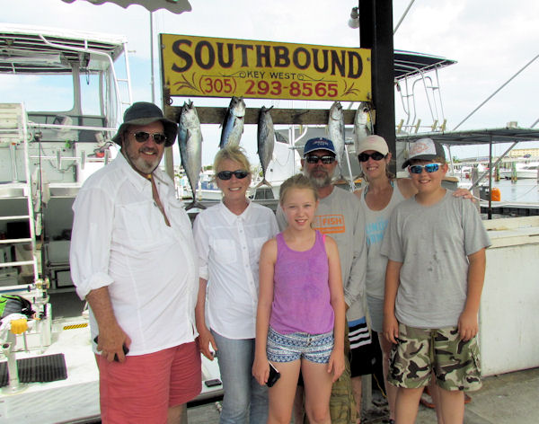 Bonitos and small tuna  caugth in Key West fishing on charter Boat Southbound