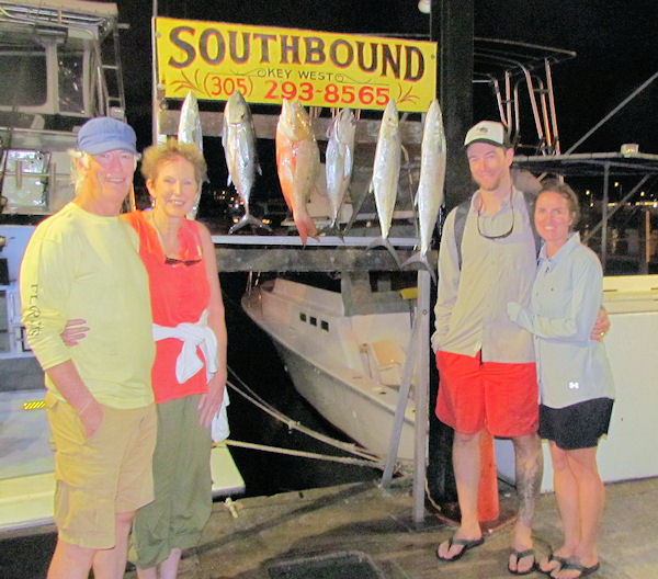 Cero Mackerel, Mutton Snapper and Black Fin Tuna caught in Key West fishing on Charter Boat Southbound
