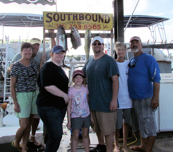 fish caught in Key West fishing on charte boat Southbound