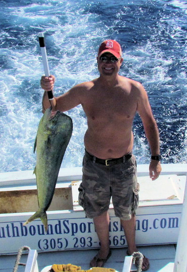 Nice Dolphin caught in Key West fishing on charter boat Southbound