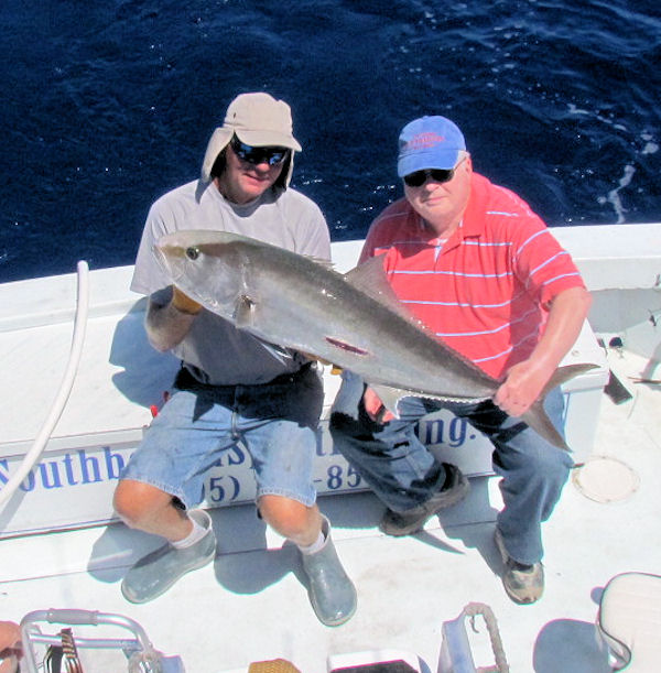Amberjack caught and released on charterboat Southbound while fishing Key West