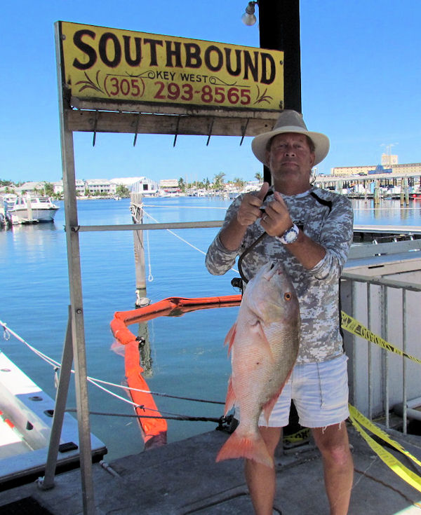 Delicious Mutton Snapper caught in Key West fishing on charter boat Southbound