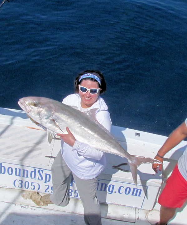 Amberjack caught in Key West fishing on charter Boat Southbound