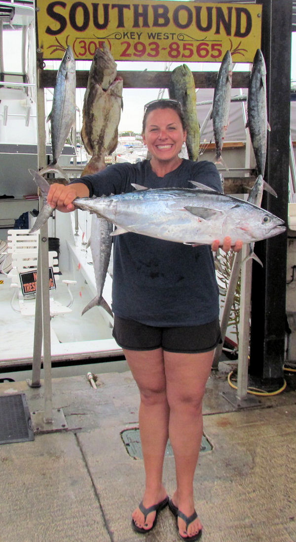 Big Bonito caugth in Key West fishing on charter boat Southbound