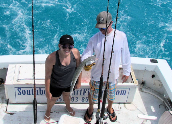 Barracuda caught and released in Key West fishing on Key West charter boat Southbound