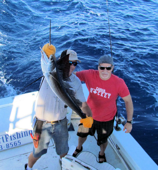 Sailfish Caught and released in Key West fishing on Key West charter boat Southbound