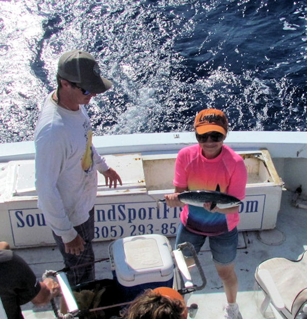 Bonito  caught in Key West fishing on Key West charter fishing boat Southbound