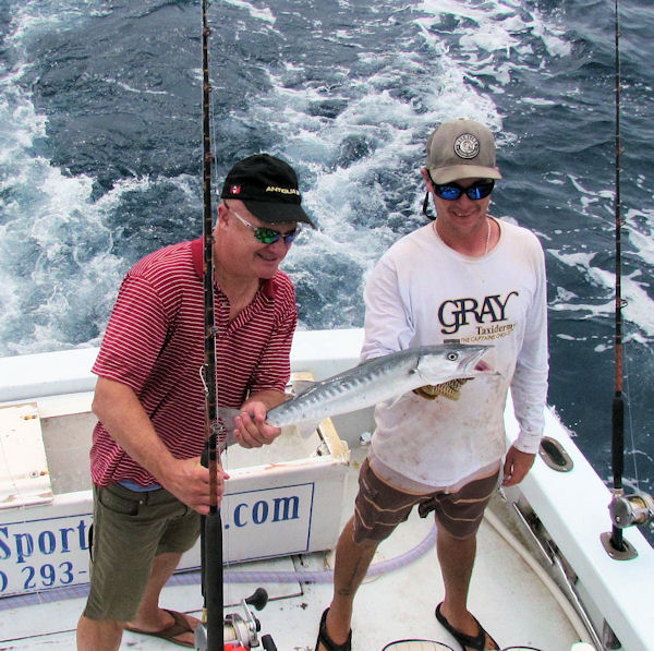 Barracudas caught and released in Key West fishing on Key West charter Boat Southbound