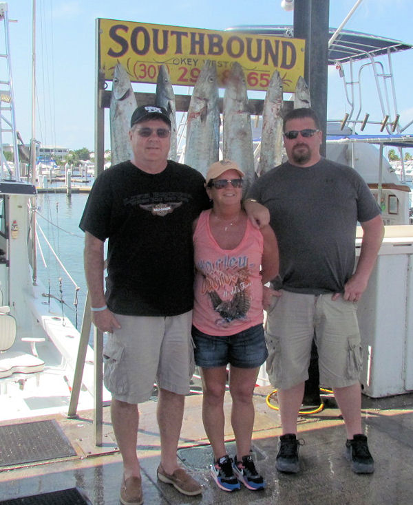 Kingfish caught fishing Key West on Charter boat Southbound