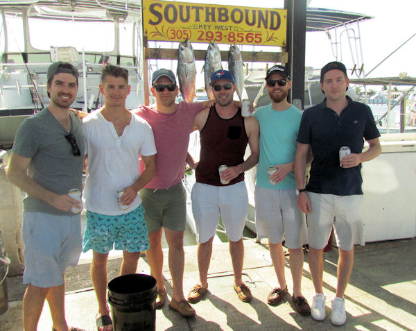 Bonitos caught in Key West fishing on charter boat Southbound