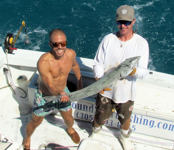 Big Barracuda caugth in Key West fishing on charter boat Southbound