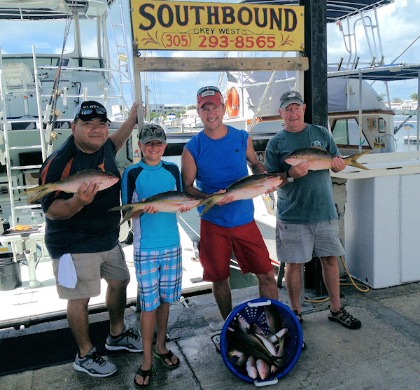 Yellow tail snapper caught in Key West fishing on Charter Boat Southbound