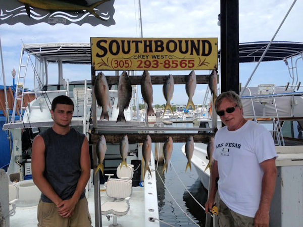 Yellow Tail And Gray Snapper caugth in Key West fishing on charter boat Southbound