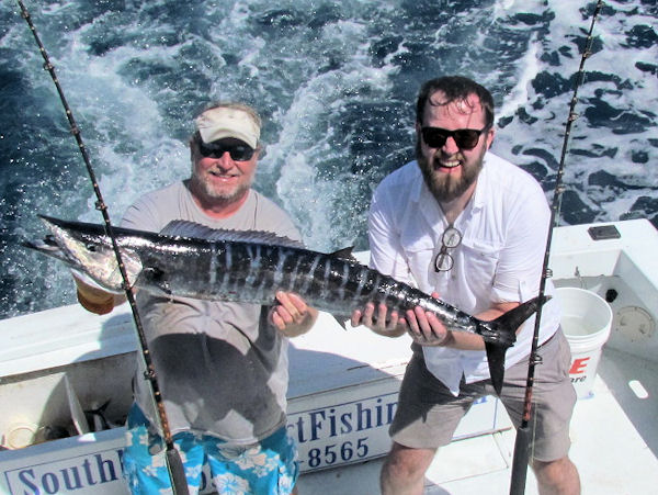 Wahoo caught in late August in Key West fishing on charter boat Southbound
