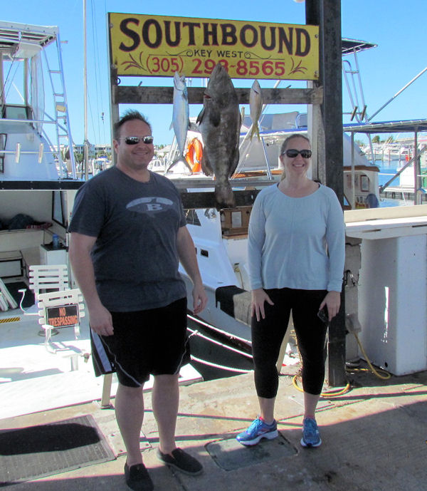 Black Grouper and Mackerels caught  in Key West Fishing on Charter Boat Southbound