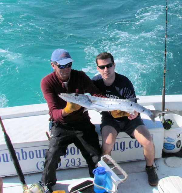Barracuda caught in Key West Fishing on Charter boat Southbound