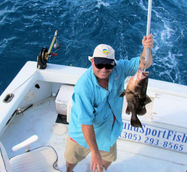 Red Grouper caught in Key West fishing on charter boat Southbound
