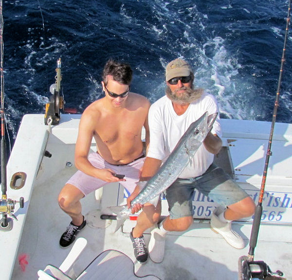 Barracuda caught and released fishing in Key West on Charter boat Southbound