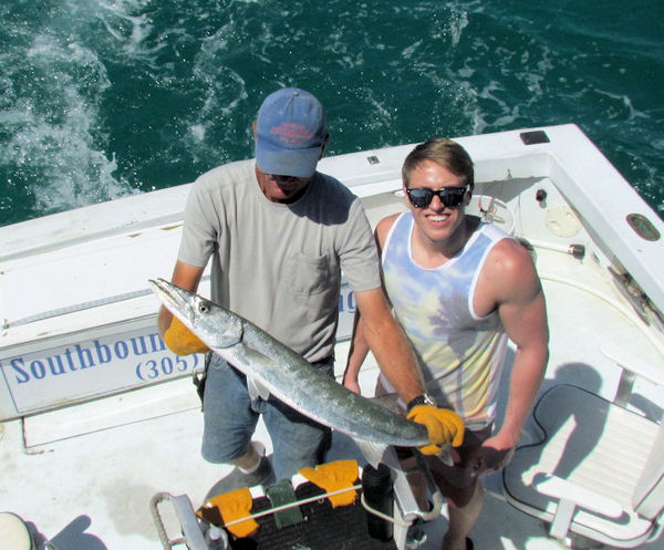 Barracuda caught and released in Key West Fishing on charter boat Southbound
