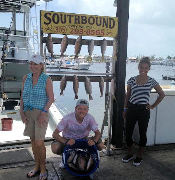 Yellow Tail And Gray Snapper caugth in Key West fishing on charter boat Southbound