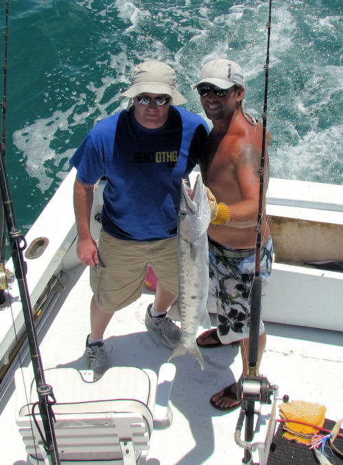 Barracuda caught in Key West fishing on charter boat Southbound